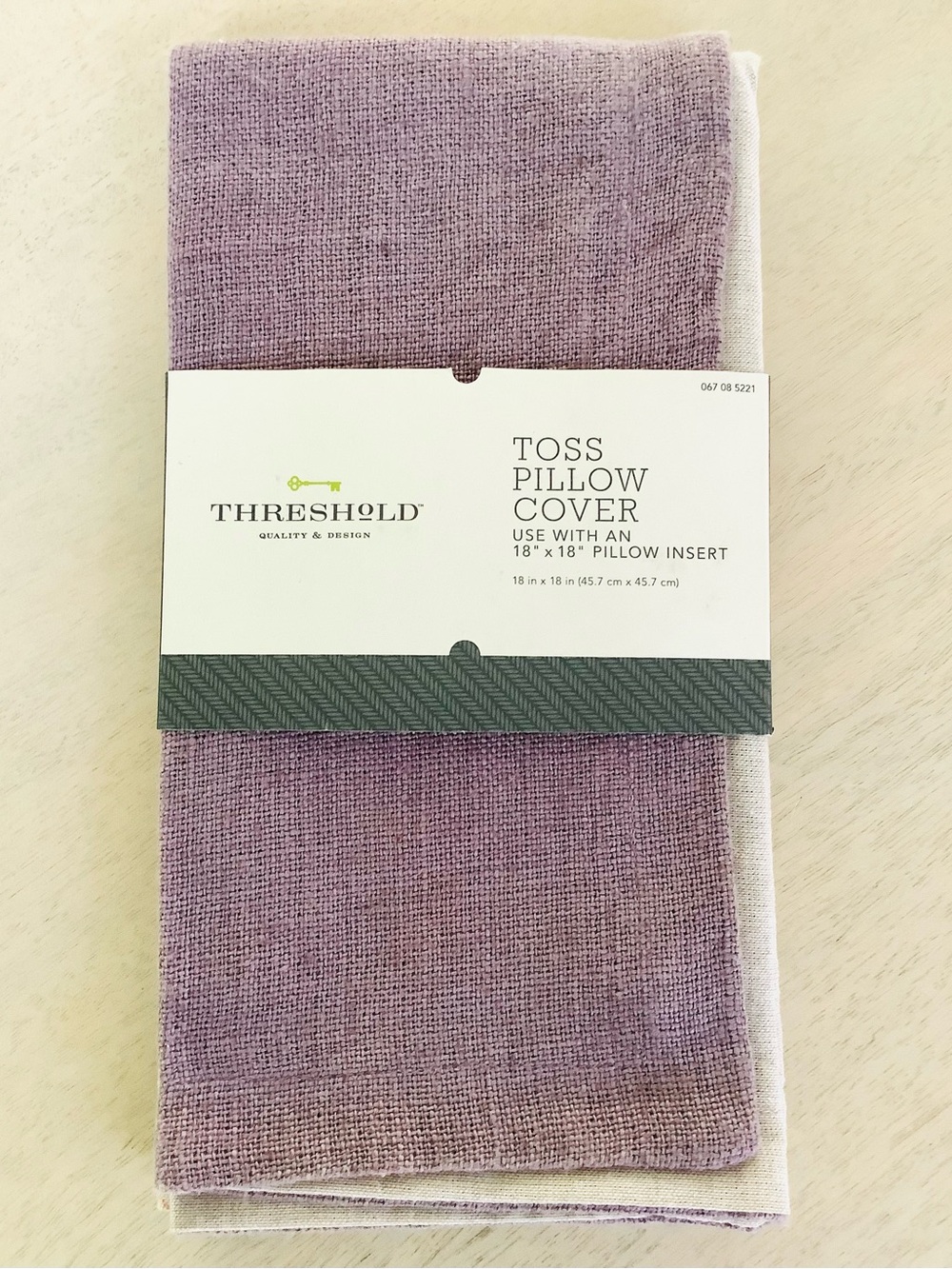 Threshold 18 x 18 Linen Throw Pillow Cover